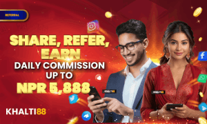 Khalti88 Refer & Earn Lifetime Commission