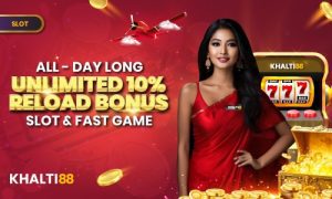 Khalti88 10% EVOLUTION GAMING DAILY RELOAD BONUS