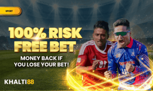 Khalti88 100% FIRST BET RISK FREE (SPORT PROVIDER ONLY)
